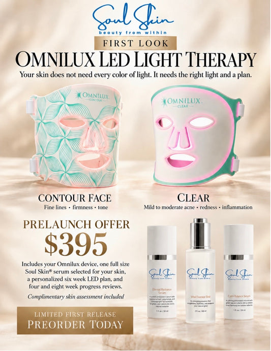 Omnilux LED Light Therapy + Soul Skin® Serum Ritual | Preorder
